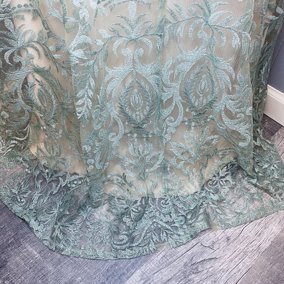 Speechless Pearl Gala Strappy-Back Long Sparkle Embroidered Prom Dress Size 3 - Picture 12 of 14